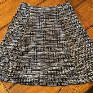 Talbots Black and White Tweed Skirt